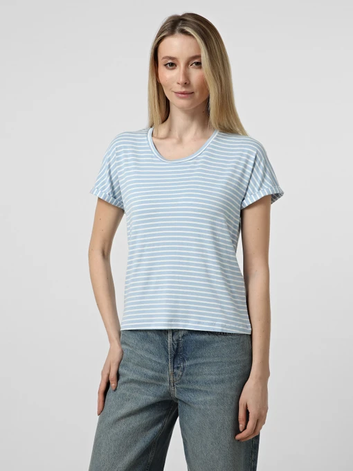 Футболки и поло JDY SISSY S/S O-NECK TOP модель 15325267_Cashmere Blue CLOUD DANCER Фото