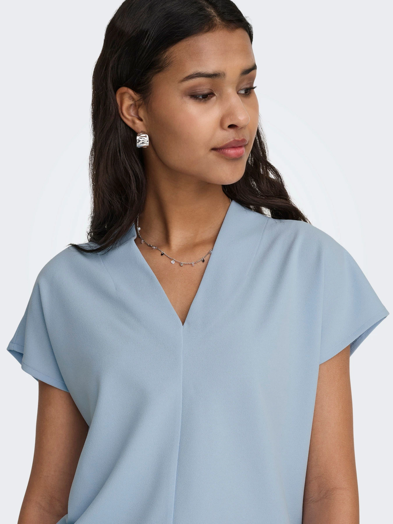 Футболки и поло JDY JOY LIFE S/S TOP модель 15363209_Cashmere Blue Футболки и поло JDY JOY LIFE S/S TOP модель 15363209_Cashmere Blue Фото