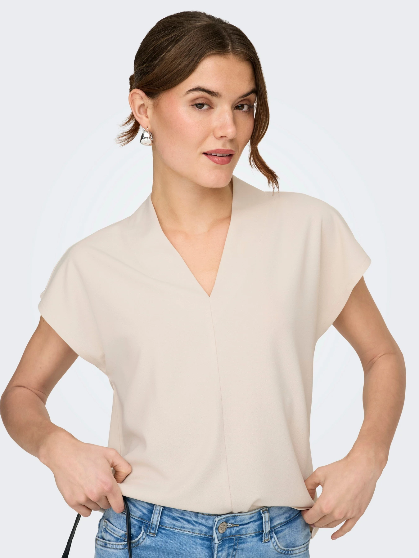Футболки и поло JDY JOY LIFE S/S TOP модель 15363209_Sandshell Футболки и поло JDY JOY LIFE S/S TOP модель 15363209_Sandshell Фото