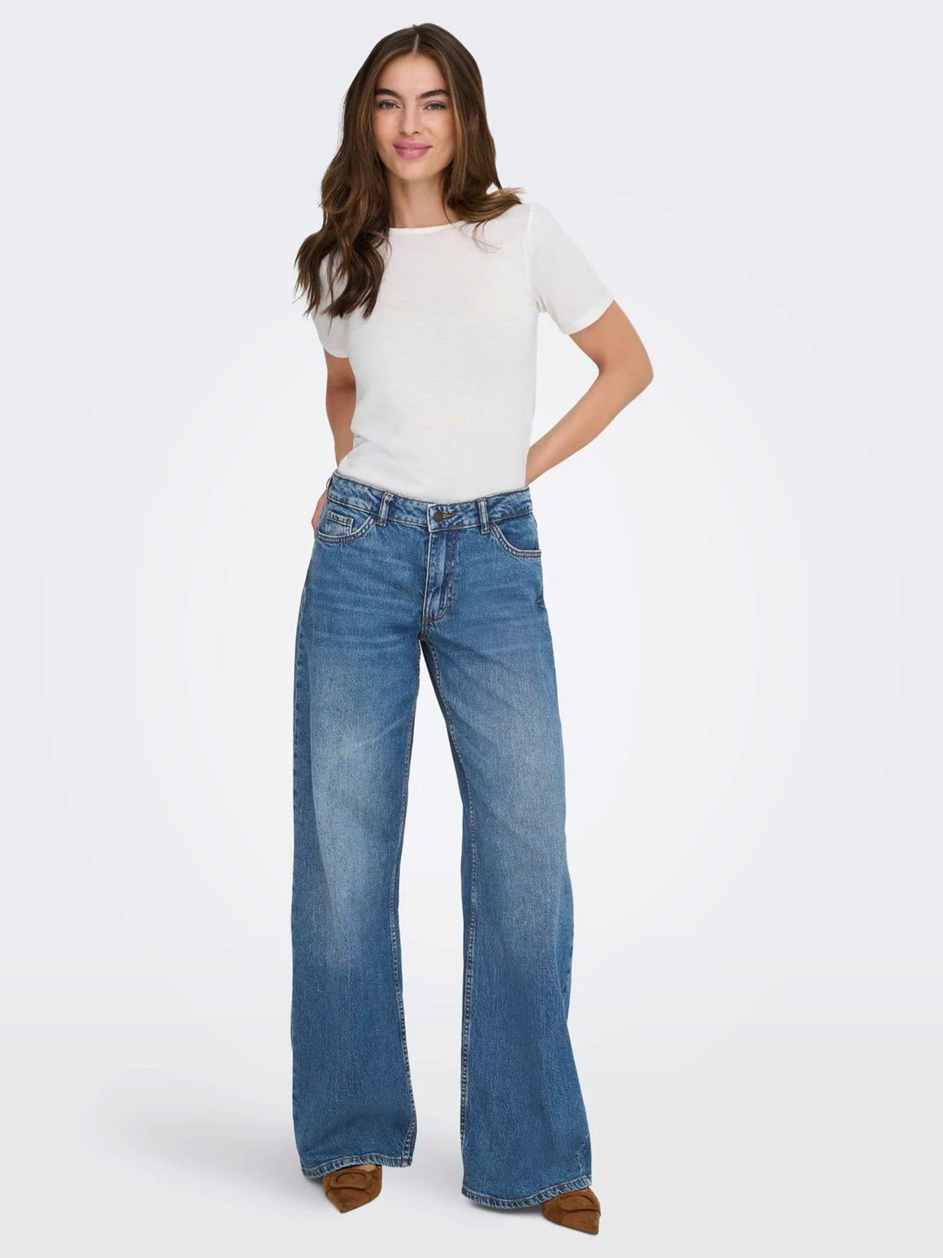 Джинси JDY RUBY MW WID MB 1006 DNM модель 15366873_Medium Blue Denim Фото