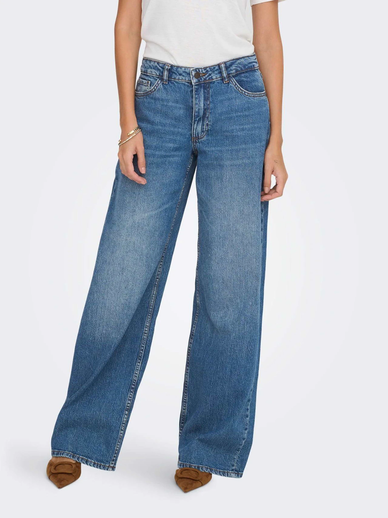 Джинси JDY RUBY MW WID MB 1006 DNM модель 15366873_Medium Blue Denim Фото