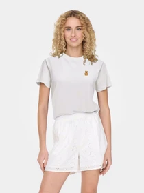 Футболки і поло JDY PISA S/S PRINT TOP модель 15298612_Cloud Dancer TEDDY CHEST E Фото