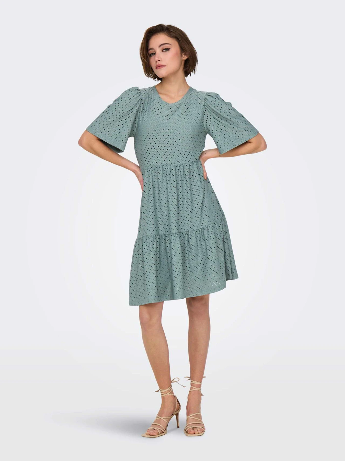 Платья JDY CARLA CATHINKA S/S DRESS модель 15254680_Chinois Green Фото