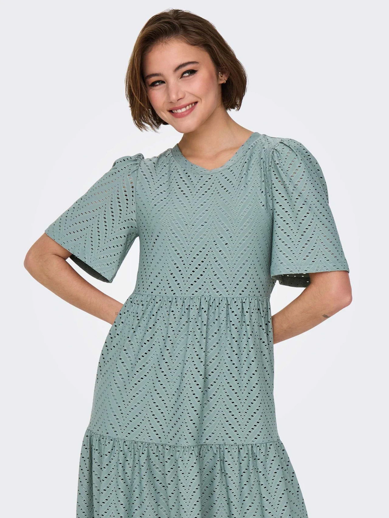 Платья JDY CARLA CATHINKA S/S DRESS модель 15254680_Chinois Green Фото