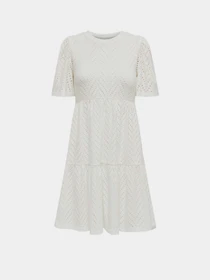 Платья JDY CARLA CATHINKA S/S DRESS модель 15254680_Cloud Dancer Фото