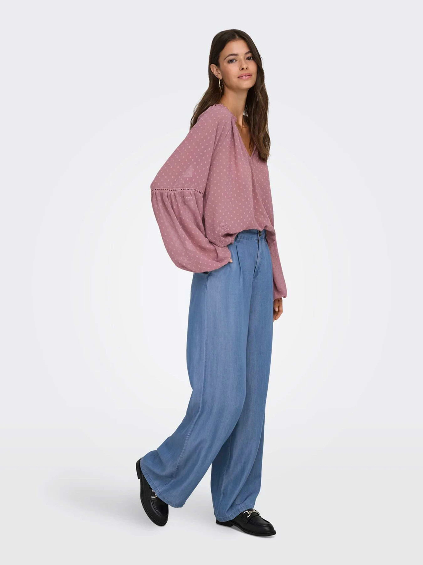 Штани JDY JASPER HW WIDE PANT модель 15283508_Medium Blue Denim Фото