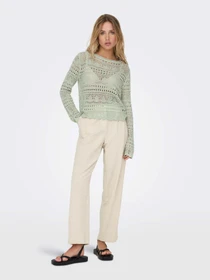 Худи и свитшоты JDY SUN LAY L/S BOATNECK PULLOV. K модель 15287384_Desert Sage Фото