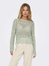 Худи и свитшоты JDY SUN LAY L/S BOATNECK PULLOV. K модель 15287384_Desert Sage Фото