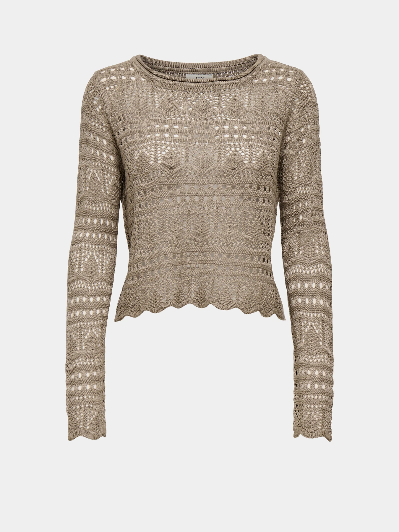 Худи и свитшоты JDY SUN LAY L/S BOATNECK PULLOV. K модель 15287384_Greige Фото