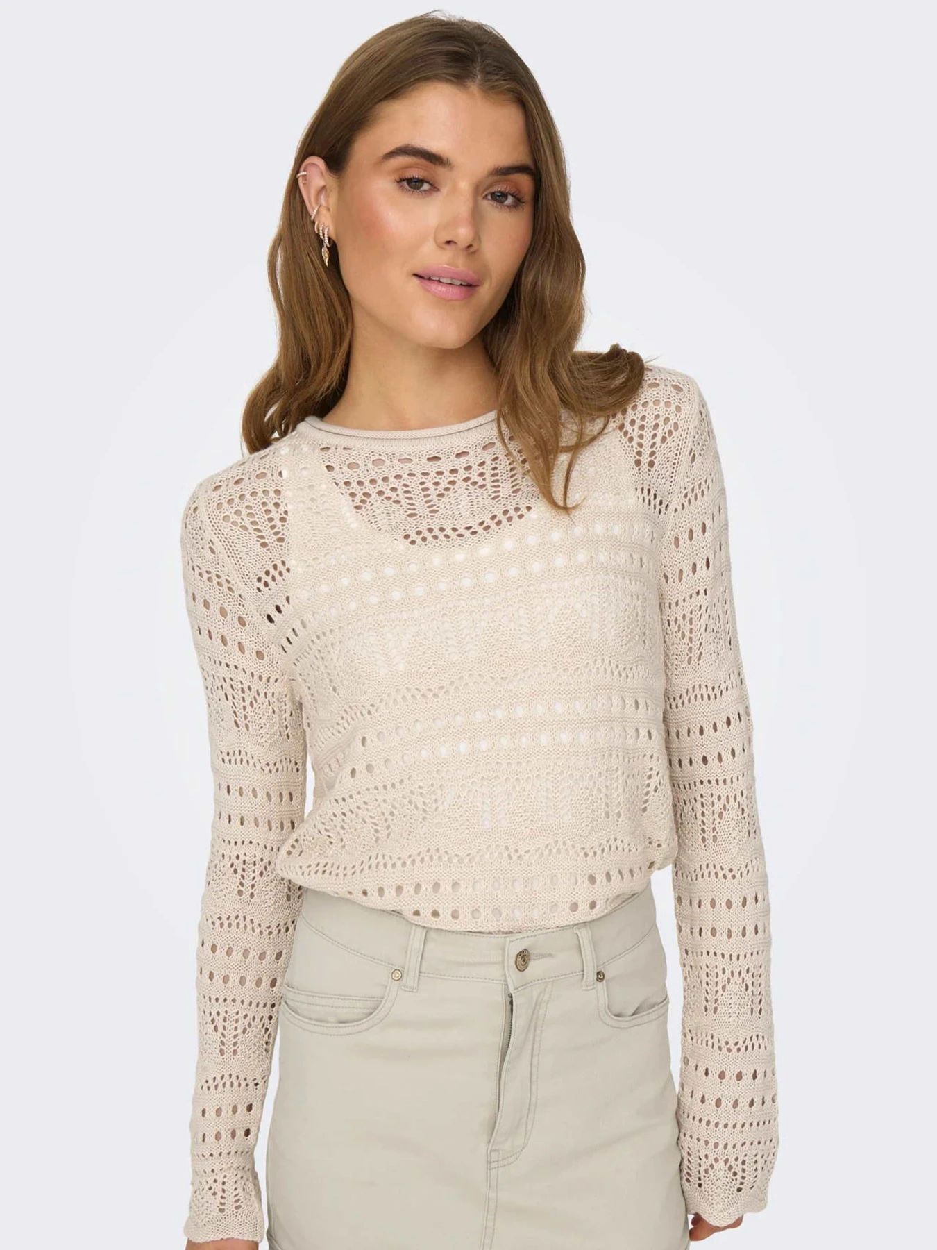 Худи и свитшоты JDY SUN LAY L/S BOATNECK PULLOV. K модель 15287384_Tapioca Худи и свитшоты JDY SUN LAY L/S BOATNECK PULLOV. K модель 15287384_Tapioca Фото