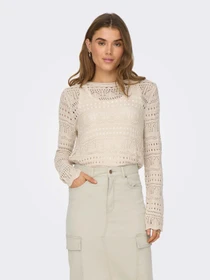 Худи и свитшоты JDY SUN LAY L/S BOATNECK PULLOV. K модель 15287384_Tapioca Фото