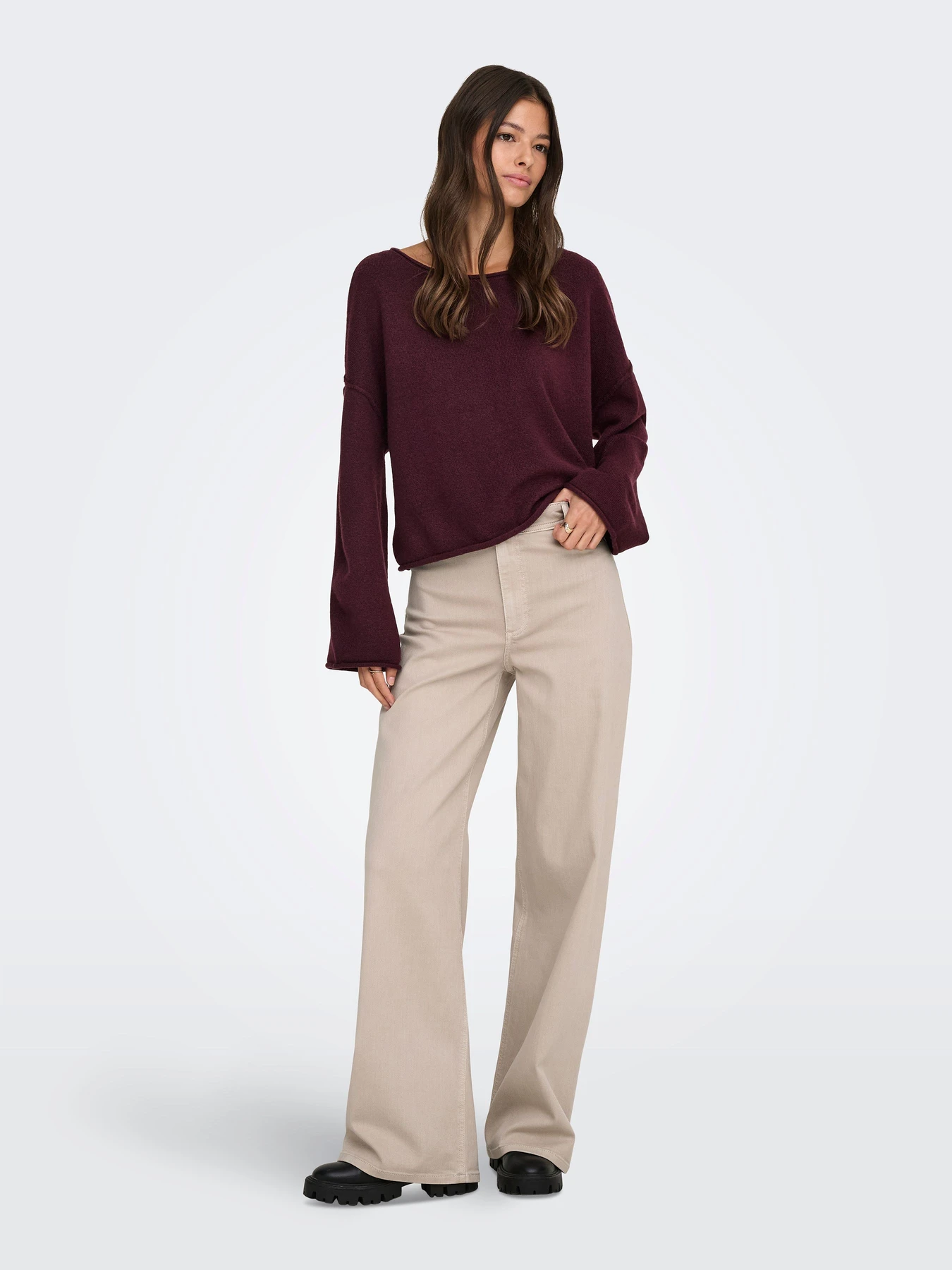Штани JDY IRIS STRETCH HW WIDE PANT модель 15341269_Chateau Gray Штани JDY IRIS STRETCH HW WIDE PANT модель 15341269_Chateau Gray Фото