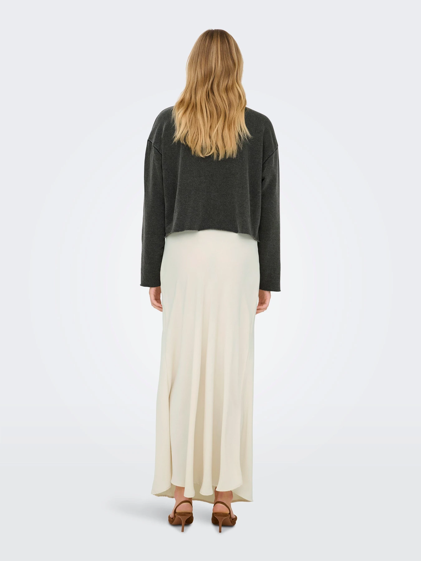 Юбки JDY AYA MW MAXI SKIRT модель 15359598_Whitecap Gray Фото