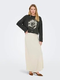 Юбки JDY AYA MW MAXI SKIRT модель 15359598_Whitecap Gray Фото