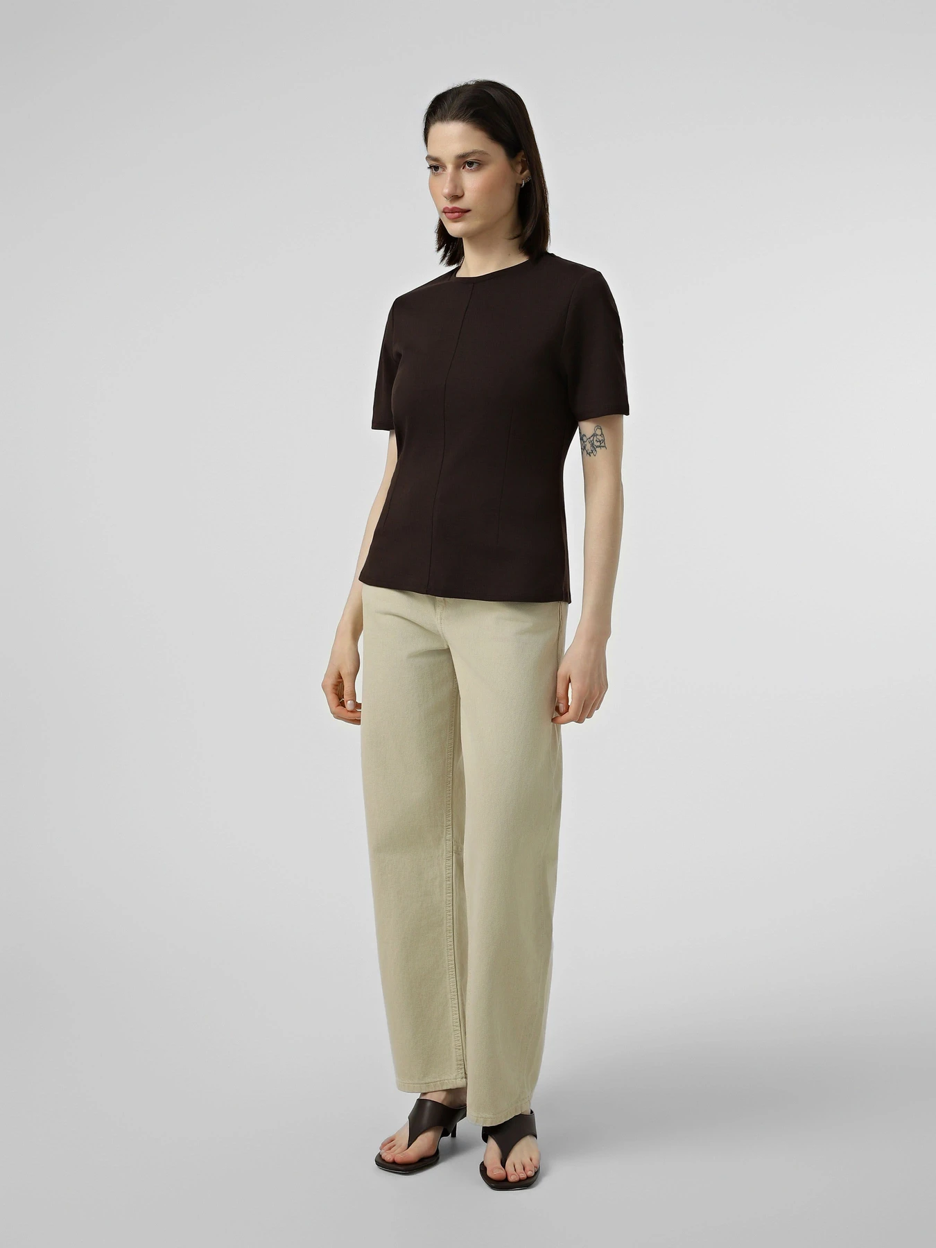 Футболки и поло JDY EVA S/S TOP модель 15370716_Black Coffee Фото