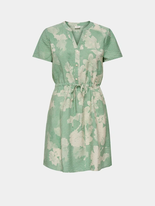 Платья JDY TROYA LIFE S/S V SHORT DRESS модель 15371204_Deep Green 39-01-26 GRAPHI Фото