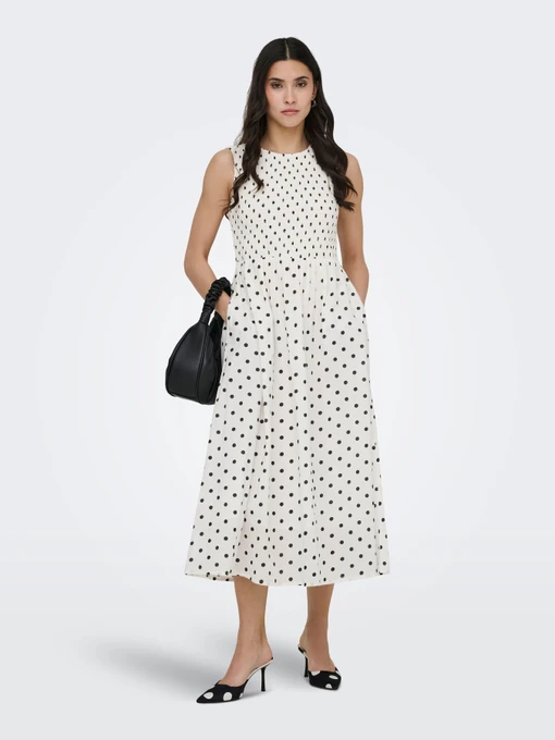 Бавовняна Жіноча Сукня міді JDY DIEGO S/L SMOCK MIDI DRESS фото 3