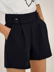 Шорты JDY GEGGO LIFE SHORTS модель 15203098_Black BLACK BUTTON Фото