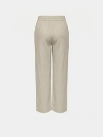 Штани JDY SAY HW LINEN WIDE PANT модель 15318361_Oatmeal MELANGE Фото