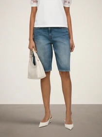 Шорти JDY LINA MW BERMUDA SHORTS DNM модель 15370643_Medium Blue Denim Фото