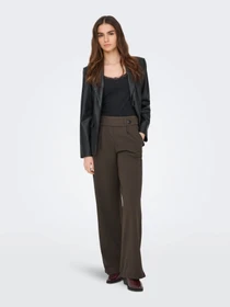 Брюки JDY GEGGO LIFE NEW LONG PANT модель 15208430_Chocolate Brown BLACK BUTT Фото