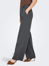 Штани JDY GEGGO LIFE NEW LONG PANT модель 15208430_Medium Grey Melange BLACK Фото