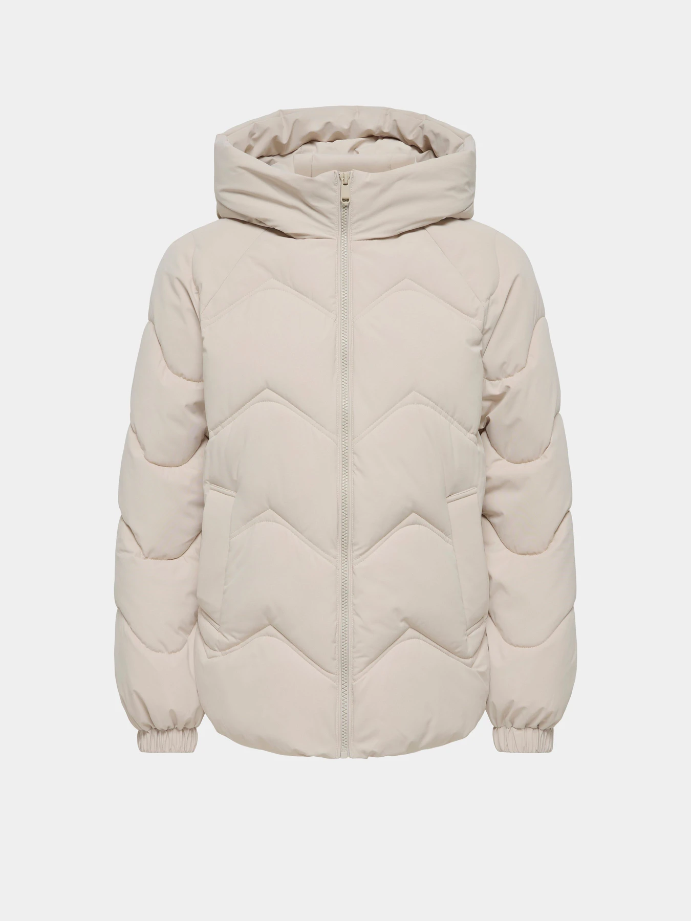 Куртки та дублянки JDY POWER SHORT HOOD PUFFER OTW модель 15376541_Silver Lining Фото