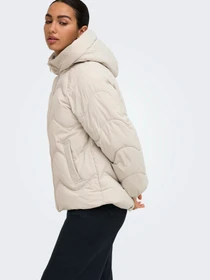 Куртки та дублянки JDY POWER SHORT HOOD PUFFER OTW модель 15376541_Silver Lining Фото