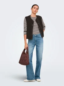 Куртки и дубленки JDY SIMINA TEDDY WAISTCOAT OTW модель 15364610_Chocolate Torte Фото