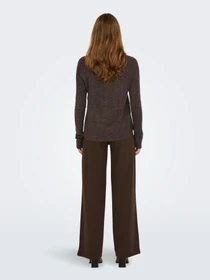 Свитры и кардиганы JDY ELANORA L/S V-NECK PULLO. KNT модель 15207823_Bracken MELANGE Фото
