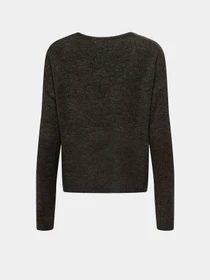 Свитры и кардиганы JDY ELANORA L/S V-NECK PULLO. KNT модель 15207823_Bracken MELANGE Фото