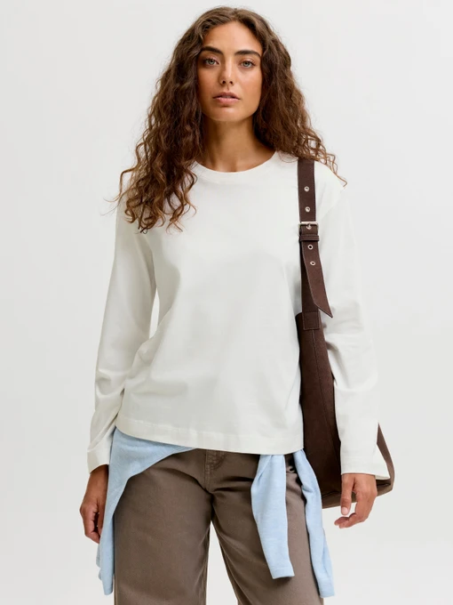 Худи и свитшоты JJXX SOPHIA BOXY LS TEE модель 12297884_Cloud Dancer Фото