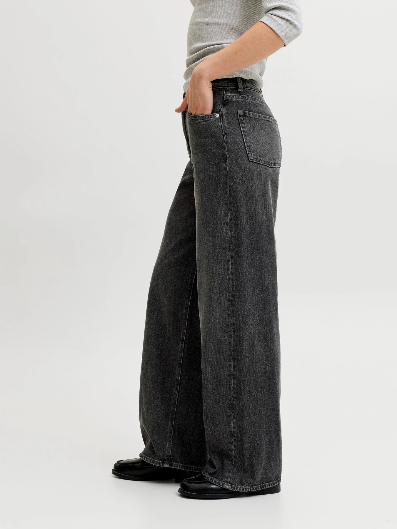 Джинсы JJXX TOKYO WIDE HW модель 12300556_Black Denim Фото