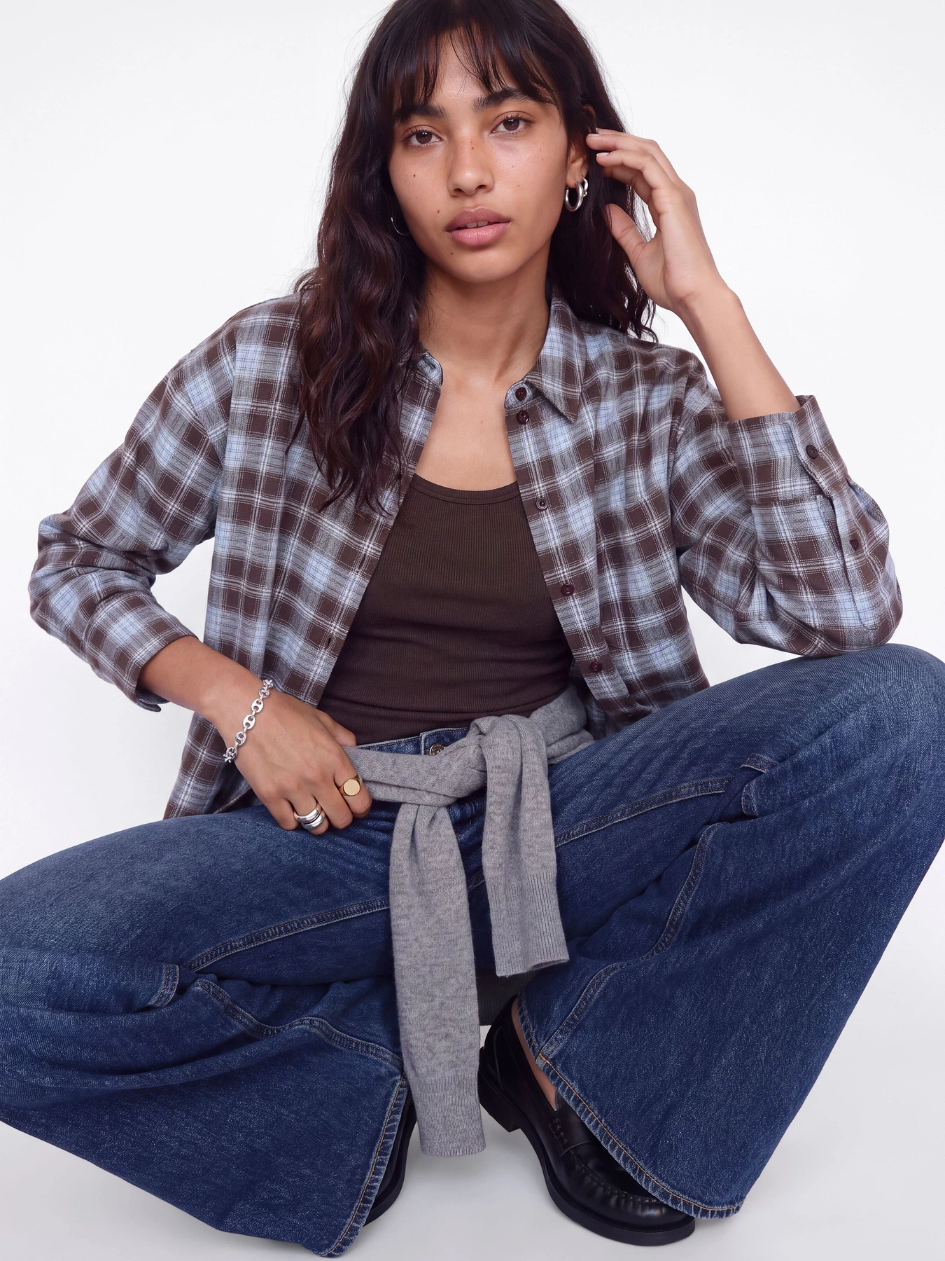 Сорочки JJXX JAMIE CHECK FLANNEL LS SHIRT модель 12288554_Skyway CARAFE Сорочки JJXX JAMIE CHECK FLANNEL LS SHIRT модель 12288554_Skyway CARAFE Фото