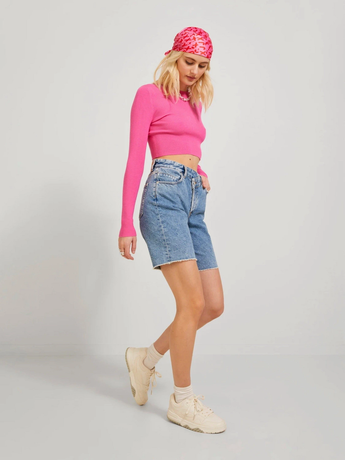 Шорты JJXX JxAlva модель 12233128_Light Blue Denim Шорты JJXX JxAlva модель 12233128_Light Blue Denim Фото