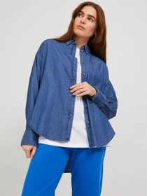 Рубашки JJXX JxJamie модель 12214025_Medium Blue Denim Фото