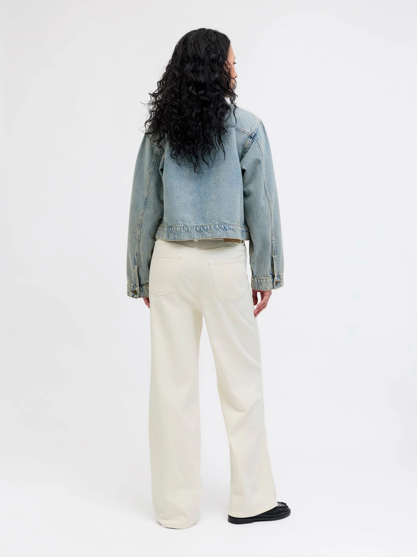Джинсы JJXX TOKYO WIDE HW модель 12269078_White Denim OFF WHITE Фото