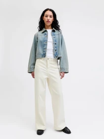Джинсы JJXX TOKYO WIDE HW модель 12269078_White Denim OFF WHITE Фото