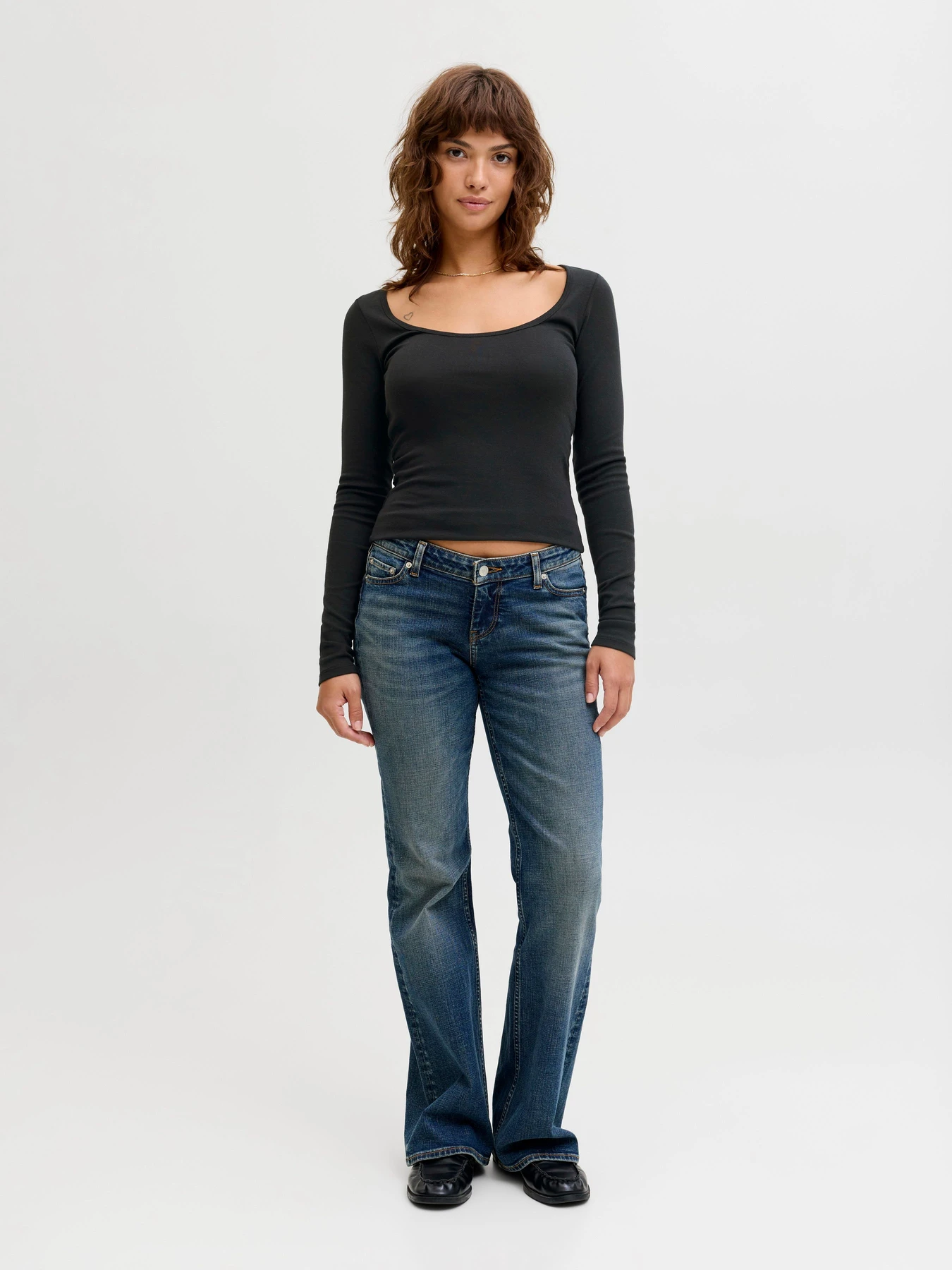 Худи и свитшоты JJXX STAR LS U NECK TOP модель 12280468_Black Фото