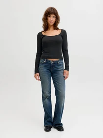 Худи и свитшоты JJXX STAR LS U NECK TOP модель 12280468_Black Фото