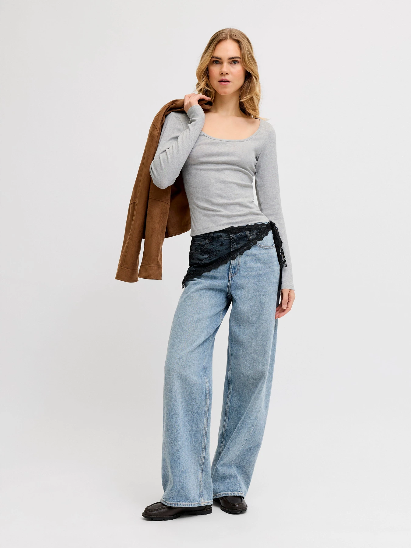 Худи и свитшоты JJXX STAR LS U NECK TOP модель 12280468_Light Grey Melange Худи и свитшоты JJXX STAR LS U NECK TOP модель 12280468_Light Grey Melange Фото