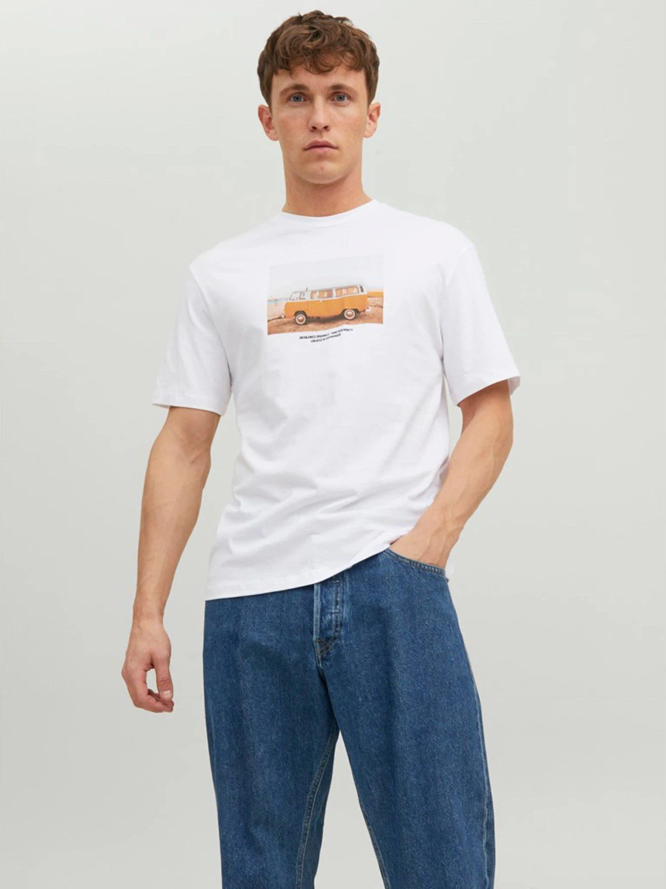 Футболки и поло JACK & JONES модель 12227781_Bright White Футболки и поло JACK & JONES модель 12227781_Bright White Фото