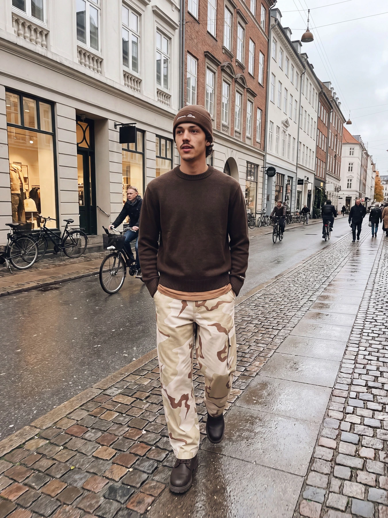 Свитеры и кардиганы JACK & JONES NORREBRO KNIT CREW NECK модель 12282728_Mulch Свитеры и кардиганы JACK & JONES NORREBRO KNIT CREW NECK модель 12282728_Mulch Фото