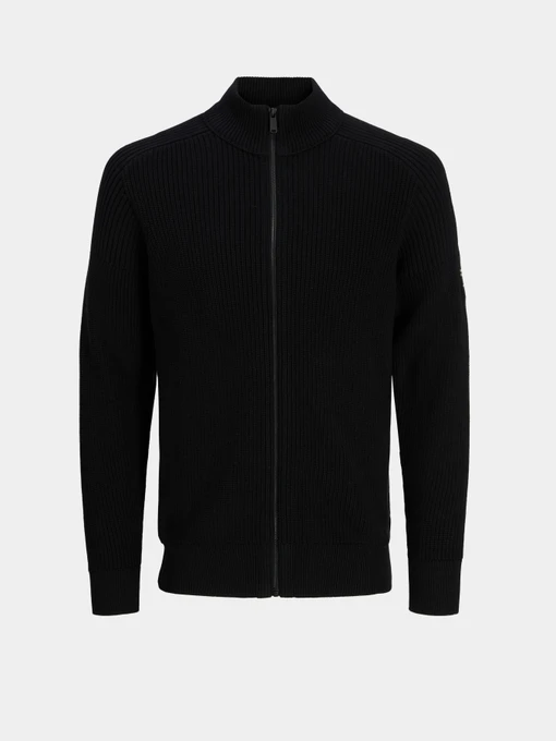 Светри та кардигани JACK & JONES CLEVELAND KNIT ZIP CARDIGAN модель 12298551_Black Фото