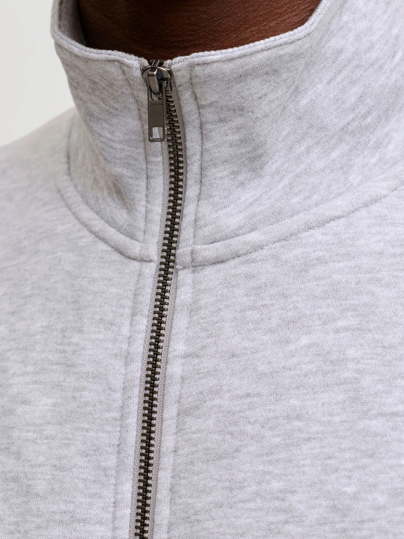 Худі та світшоти JACK & JONES BRADLEY SWEAT ZIP модель 12298690_Light Grey Melange Фото