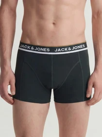 Нижнее белье JACK & JONES SWAY SOLID TRUNKS модель 12298997_Scarab DGM - Black Фото