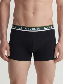 Нижнее белье JACK & JONES SWAY SOLID TRUNKS модель 12298997_Scarab DGM - Black Фото