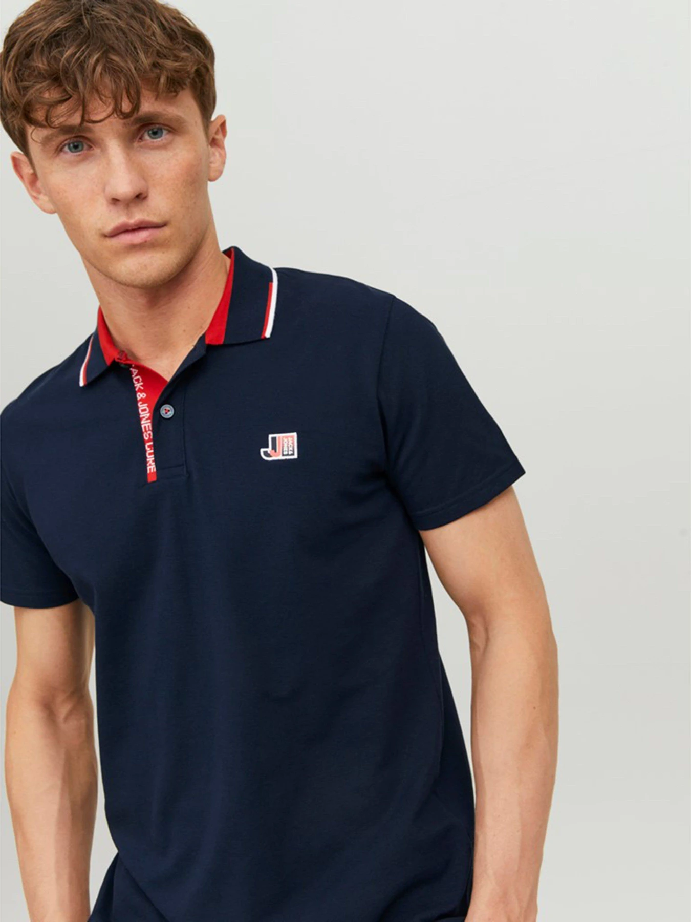 Футболки и поло JACK & JONES модель 12229382_Navy Blazer Фото