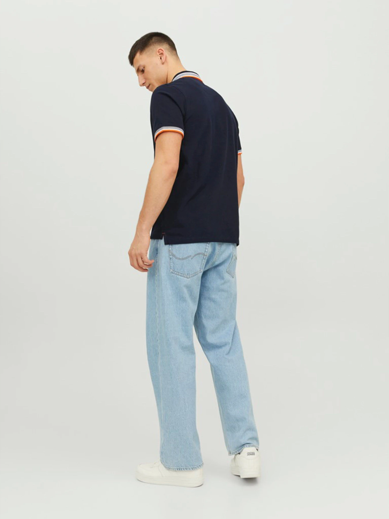 Футболки и поло JACK & JONES модель 12136668_Black Navy Футболки и поло JACK & JONES модель 12136668_Black Navy Фото