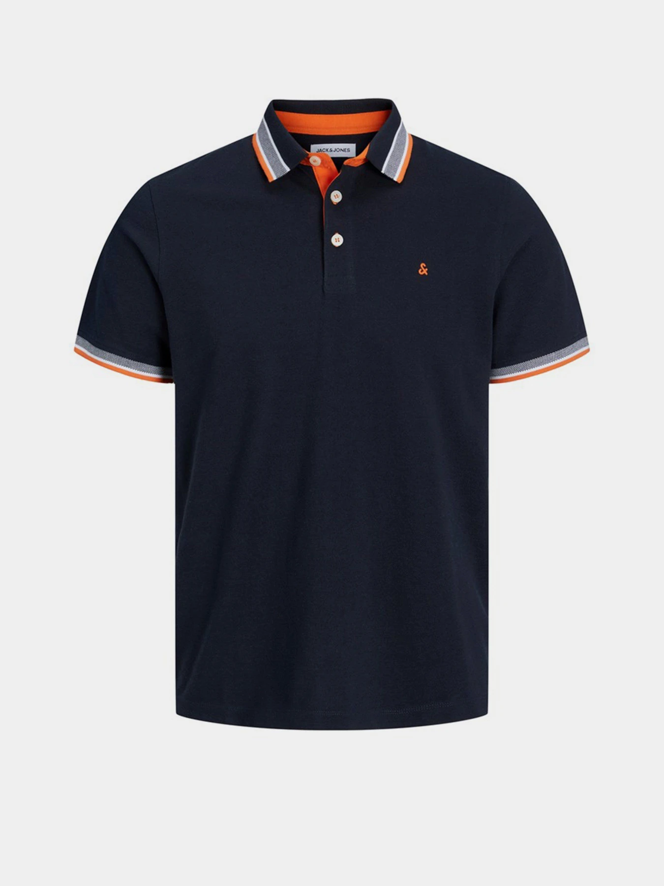 Футболки и поло JACK & JONES модель 12136668_Black Navy Футболки и поло JACK & JONES модель 12136668_Black Navy Фото
